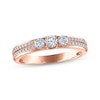 Thumbnail Image 1 of Diamond Three-Stone Anniversary Ring 1/2 ct tw 14K Rose Gold