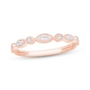 Thumbnail Image 1 of Now + Forever Diamond Milgrain Anniversary Ring 1/10 ct tw 10K Rose Gold