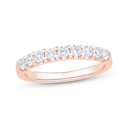 Diamond Anniversary Ring 1/2 ct tw 14K Rose Gold