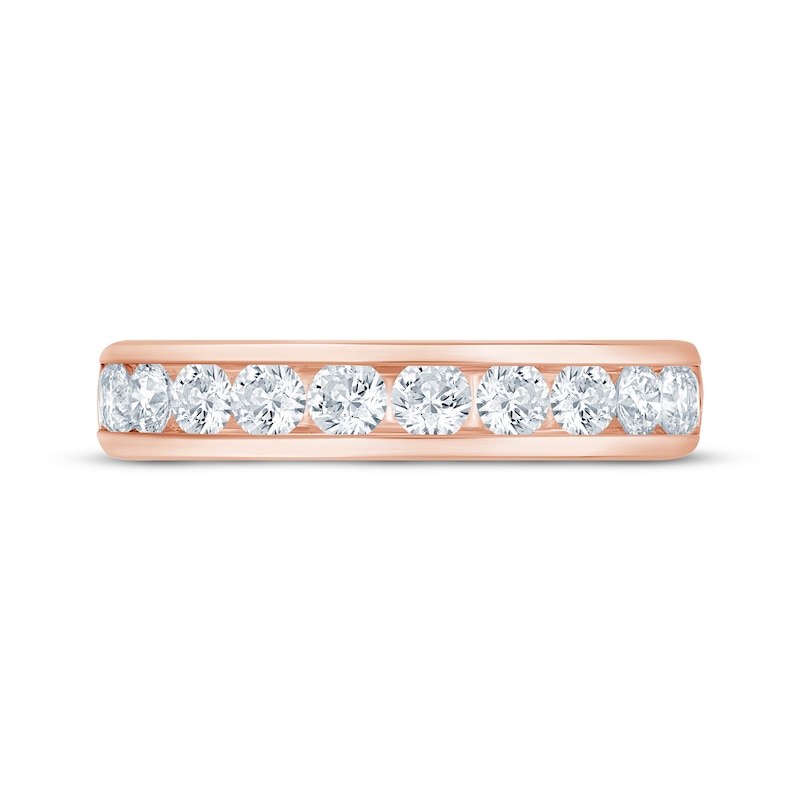 Main Image 3 of Now + Forever Diamond Channel Anniversary Ring 1 ct tw 14K Rose Gold