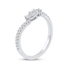 Thumbnail Image 1 of Marquise, Pear & Round-Cut Diamond Contour Three-Stone Anniversary Ring 1/3 ct tw 14K White Gold