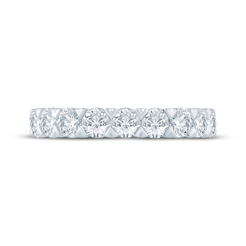 Main Image 4 of Monique Lhuillier Bliss Lab-Grown Diamond Eternity Ring 3 ct tw 18K White Gold