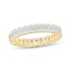 Thumbnail Image 1 of Monique Lhuillier Bliss Emerald-Cut Lab-Grown Diamond Eternity Ring 3 ct tw 18K Yellow Gold