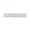 Thumbnail Image 4 of Monique Lhuillier Bliss Emerald-Cut Lab-Grown Diamond Eternity Ring 3 ct tw 18K Yellow Gold