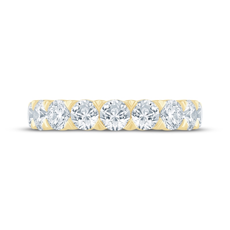 Main Image 4 of Monique Lhuillier Bliss Lab-Grown Diamond Eternity Ring 4 ct tw 18K Yellow Gold