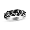 Thumbnail Image 1 of Black Diamond Anniversary Ring 1-1/4 ct tw 14K White Gold