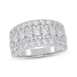 Lab-Created Diamonds by KAY Five-Row Anniversary Ring 2 ct tw 14K White Gold