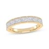 Thumbnail Image 1 of Now + Forever Lab-Grown Diamonds Emerald-Cut Anniversary Ring 1-3/8 ct tw 14K Yellow Gold