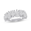 Thumbnail Image 1 of Lab-Grown Diamonds by KAY Pear-Shaped Alternating Anniversary Ring 4 ct tw 14K White Gold