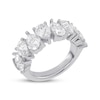 Thumbnail Image 2 of Lab-Grown Diamonds by KAY Pear-Shaped Alternating Anniversary Ring 4 ct tw 14K White Gold