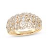 Thumbnail Image 1 of Diamond Swirl Anniversary Ring 3/4 ct tw 14K Yellow Gold