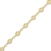 Thumbnail Image 3 of Italian Brilliance Diamond-Cut Diamond-Shaped Link Bracelet 14K Yellow Gold 8.5&quot;