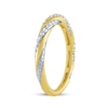 Thumbnail Image 2 of Diamond Twist Anniversary Ring 1/4 ct tw 10K Yellow Gold