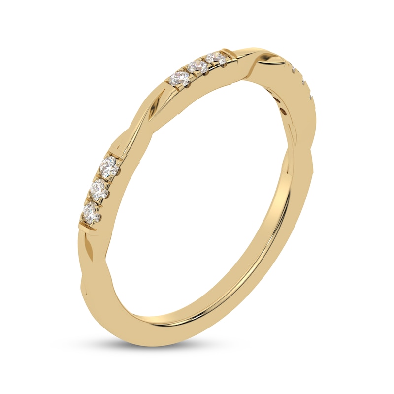 Main Image 2 of Diamond Anniversary Ring 1/6 ct tw 10K Yellow Gold