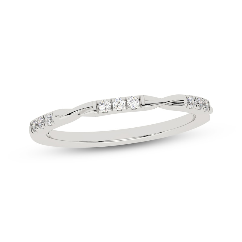 Main Image 1 of Diamond Anniversary Ring 1/6 ct tw 10K White Gold