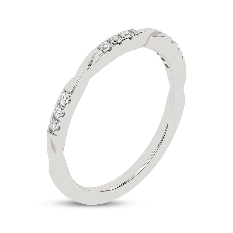 Main Image 2 of Diamond Anniversary Ring 1/6 ct tw 10K White Gold