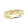 Thumbnail Image 1 of Now + Forever Diamond Geometric Anniversary Ring 1/2 ct tw 14K Yellow Gold