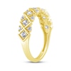 Thumbnail Image 2 of Now + Forever Diamond Geometric Anniversary Ring 1/2 ct tw 14K Yellow Gold