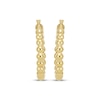 Thumbnail Image 2 of Beaded Hoop Earrings 10K Yellow Gold 20mm