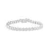 Thumbnail Image 1 of Diamond Swirl Link Bracelet 1 ct tw 10K White Gold 7&quot;