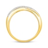 Thumbnail Image 3 of Diamond Crossover Fashion Ring 1/4 ct tw 10K Yellow Gold