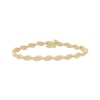 Thumbnail Image 1 of Diamond Swirl Link Bracelet 1/6 ct tw 10K Yellow Gold 7&quot;