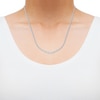 Thumbnail Image 4 of Lab-Grown Diamonds by KAY Riviera Necklace 4 ct tw 14K White Gold 16&quot;