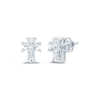 Thumbnail Image 0 of Lab-Created Diamonds by KAY Solitaire Cross Earrings 1-1/4 ct tw 14K White Gold (F/SI2)