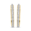 Thumbnail Image 2 of STUDIO BY KAY Diamond Hexagon Hoop Earrings 1/8 ct tw 10K Yellow Gold