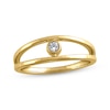 Thumbnail Image 1 of STUDIO BY KAY Diamond Split-Shank Ring 1/20 ct tw 10K Yellow Gold