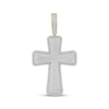 Thumbnail Image 1 of Men's Diamond Puff Cross Charm 1 ct tw 10K Yellow Gold