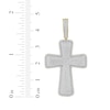 Thumbnail Image 3 of Men's Diamond Puff Cross Charm 1 ct tw 10K Yellow Gold