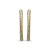 Thumbnail Image 2 of Reaura Diamond-Cut Twist Hoop Earrings Repurposed 14K Yellow Gold 33mm