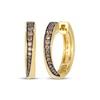 Thumbnail Image 1 of Le Vian Diamond Graduating Hoop Earrings 1/4 ct tw 14K Honey Gold