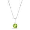 Thumbnail Image 1 of Peridot Birthstone Necklace Sterling Silver 18&quot;