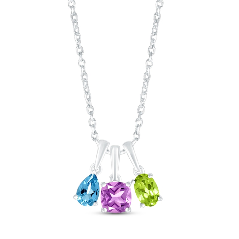 Preciosa Simulated Birthstone Pearl Caged Necklace - 20589438