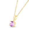 Thumbnail Image 1 of Amethyst Birthstone Necklace 10K Yellow Gold 18"