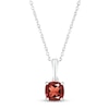 Thumbnail Image 1 of Garnet Birthstone Necklace Sterling Silver 18&quot;