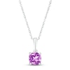 Thumbnail Image 1 of Amethyst Birthstone Necklace Sterling Silver 18&quot;