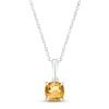 Thumbnail Image 0 of Citrine Birthstone Necklace Sterling Silver 18"