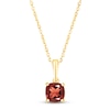 Thumbnail Image 0 of Garnet Birthstone Necklace 10K Yellow Gold 18"