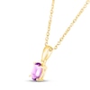 Thumbnail Image 1 of Amethyst Birthstone Necklace 10K Yellow Gold 18"