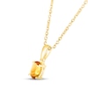 Thumbnail Image 2 of Citrine Birthstone Necklace 10K Yellow Gold 18&quot;