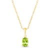 Thumbnail Image 1 of Peridot Birthstone Necklace 10K Yellow Gold 18&quot;