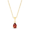 Thumbnail Image 1 of Garnet Birthstone Necklace 10K Yellow Gold 18&quot;