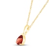 Thumbnail Image 2 of Garnet Birthstone Necklace 10K Yellow Gold 18&quot;