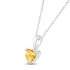 Thumbnail Image 2 of Citrine Birthstone Necklace Sterling Silver 18&quot;