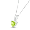 Thumbnail Image 2 of Peridot Birthstone Necklace 10K White Gold 18&quot;