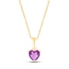 Thumbnail Image 1 of Amethyst Birthstone Necklace 10K Yellow Gold 18&quot;