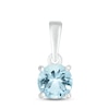 Thumbnail Image 1 of Aquamarine Birthstone Pendant 10K White Gold